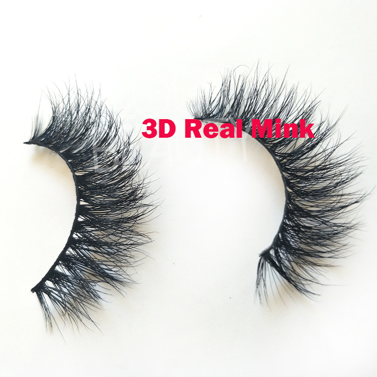 Wholesale good fake eyelashes strip 3d real mink lashes China EL54